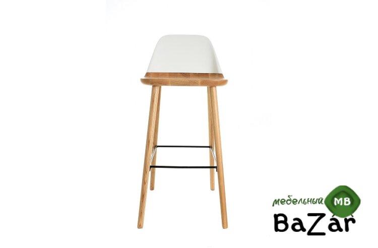 Стул барный BS-S123A белый/дерево