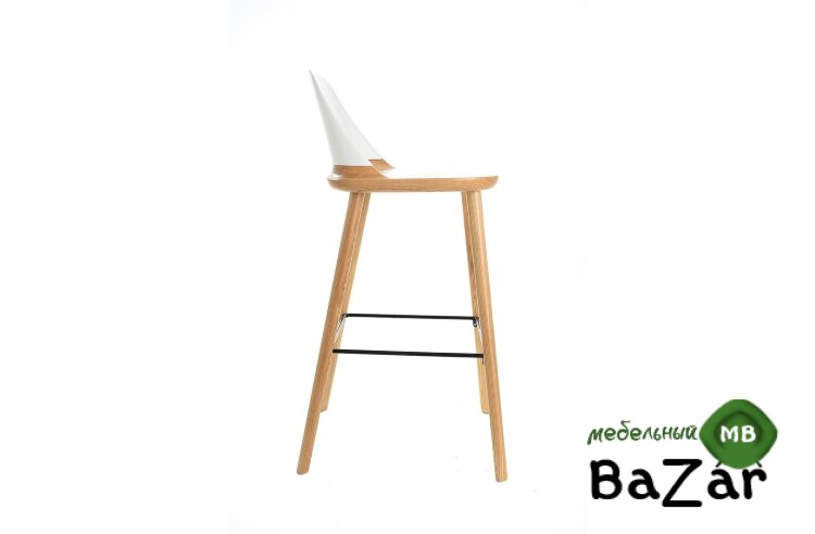 Стул барный BS-S123A белый/дерево