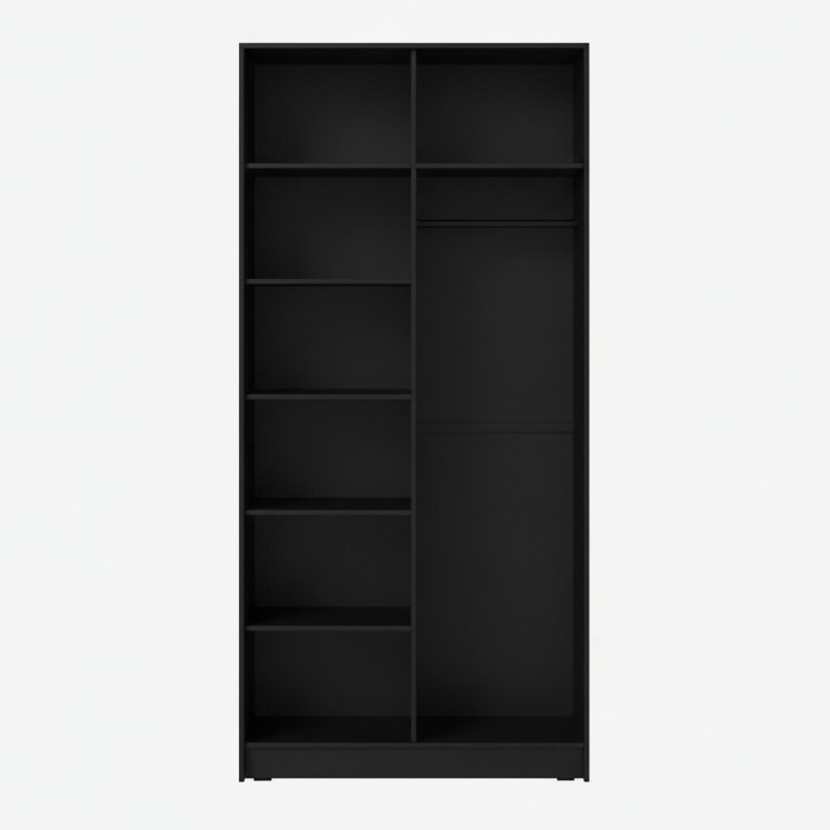 Двухдверный платяной шкаф MRS802BL Черный