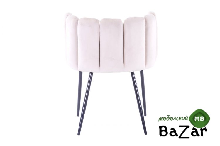 Кресло Карнавал, вельвет, бежевый/темно-серый