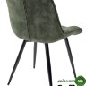 Стул MONACO 912-04  серо-зеленый, велюр/черный каркас