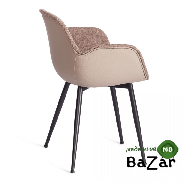 Кресло VALENTINO (mod. PC45-2) Brown (коричневый)/чёрный Кресло VALENTINO (mod. PC45-2) Brown (коричневый)/чёрный