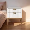 Тумба прикроватная 2 ящика BR302W White