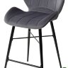 Полубарный стул MARCEL BLUVEL-14 GREY (H=65cm), велюр