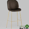 Стул барный Beetle со спинкой коричневый