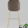 Стул барный Beetle со спинкой коричневый