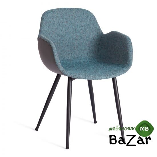 Кресло VALENTINO (mod. PC45-2) Turquoise (бирюзовый)/Grey (серый)/чёрный Кресло VALENTINO (mod. PC45-2) Turquoise (бирюзовый)/Grey (серый)/чёрный