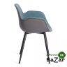 Кресло VALENTINO (mod. PC45-2) Turquoise (бирюзовый)/Grey (серый)/чёрный