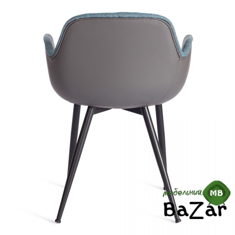 Кресло VALENTINO (mod. PC45-2) Turquoise (бирюзовый)/Grey (серый)/чёрный Кресло VALENTINO (mod. PC45-2) Turquoise (бирюзовый)/Grey (серый)/чёрный