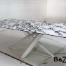 Стол VICENZA 220 BULGARI WHITE, керамика / белый