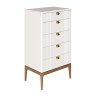 Комод высокий 5 ящиков BR315W White