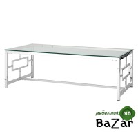 Журнальный стол 120*60 БРУКЛИН серебро