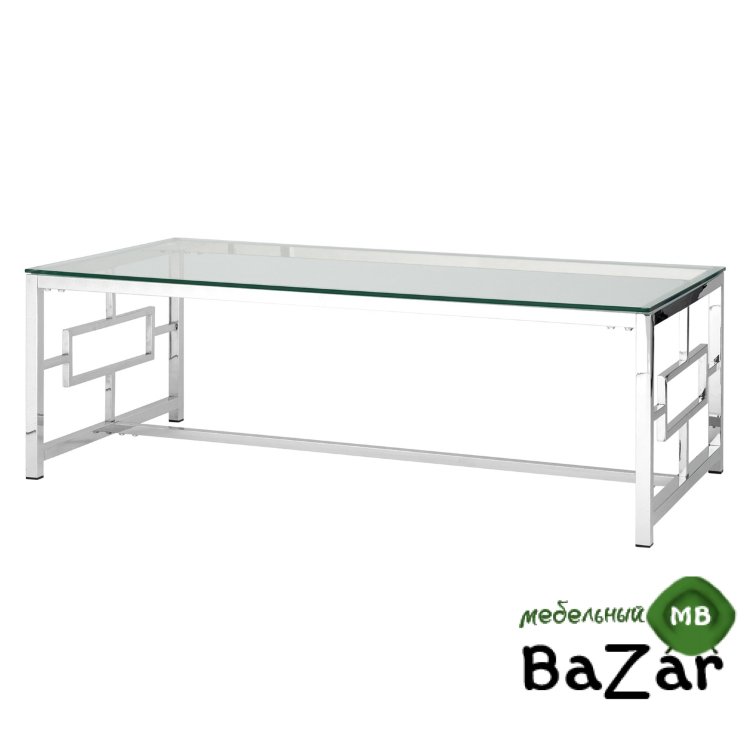 Журнальный стол 120*60 БРУКЛИН серебро