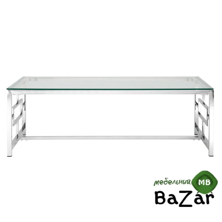 Журнальный стол 120*60 БРУКЛИН серебро
