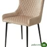 Стул САЛЬЕРИ, цвет бежевый #C03, велюр / черный каркас Стул САЛЬЕРИ, цвет бежевый #C03, велюр / черный каркас