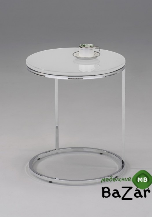 MK-2356 Приставной столик, цвет: Белый - 48х48х58h см