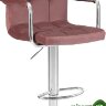 Стул барный KRUGER ARM (пудрово-розовый велюр (MJ9-32))
