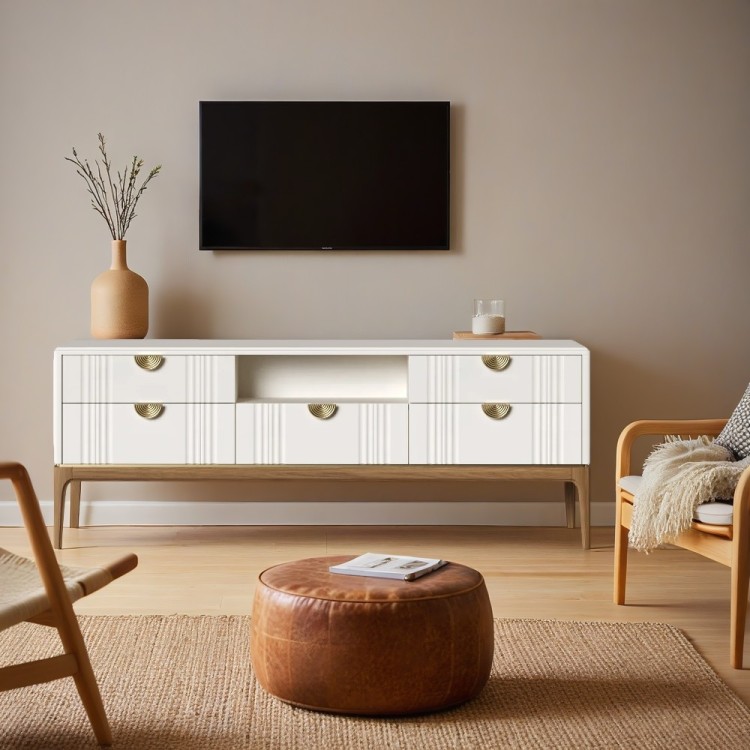 Тумба ТВ узкая BR304W White
