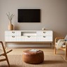 Тумба ТВ узкая BR304W White