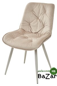 Стул MONACO UF910-01 LATTE, велюр/капучино каркас Стул MONACO UF910-01 LATTE, велюр/капучино каркас