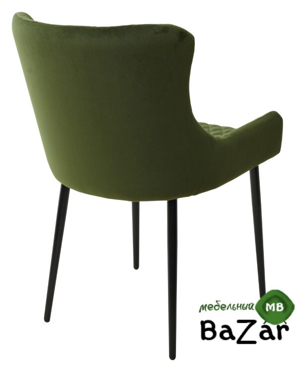 Стул САЛЬЕРИ, цвет олива #C14, велюр / черный каркас Стул САЛЬЕРИ, цвет олива #C14, велюр / черный каркас