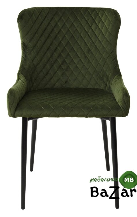 Стул САЛЬЕРИ, цвет олива #C14, велюр / черный каркас Стул САЛЬЕРИ, цвет олива #C14, велюр / черный каркас