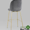 Стул барный Beetle со спинкой серый