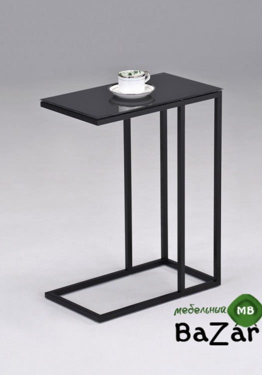 MK-2357 Приставной столик, цвет: Черный - 46х26х61h см