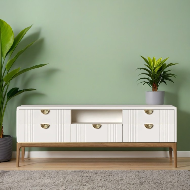 Тумба ТВ широкая BR305W White