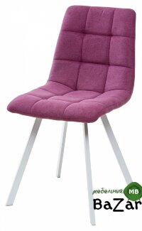 Стул CHILLI SQUARE UF860-15B сияющая орхидея, ткань/ белый каркас Стул CHILLI SQUARE UF860-15B сияющая орхидея, ткань/ белый каркас