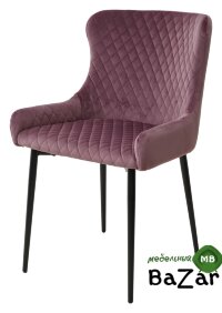 Стул САЛЬЕРИ, цвет сиреневый #C10, велюр/ черный каркас Стул САЛЬЕРИ, цвет сиреневый #C10, велюр/ черный каркас
