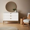 Комод 3 ящика BR401W White