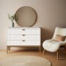 Комод 3 ящика BR401W White