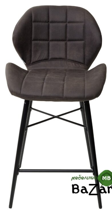 Полубарный стул MARCEL COWBOY-#104 темно-серый (H=65cm), ткань микрофибра