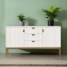 Комод широкий 3 ящика + 2 распашн. фасада BR403W White