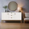 Комод широкий 3 ящика + 2 распашн. фасада BR403W White