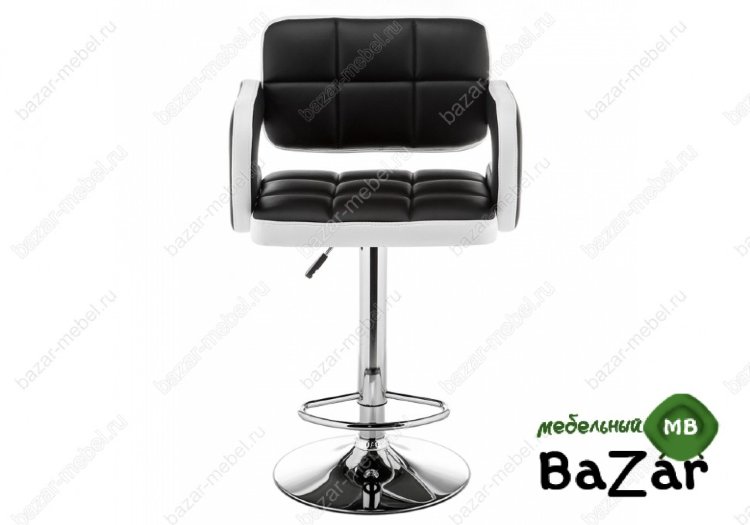 Барный стул Bent черный / белый Барный стул Bent черный / белый