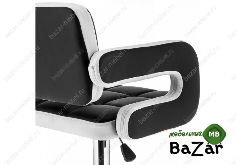 Барный стул Bent черный / белый Барный стул Bent черный / белый