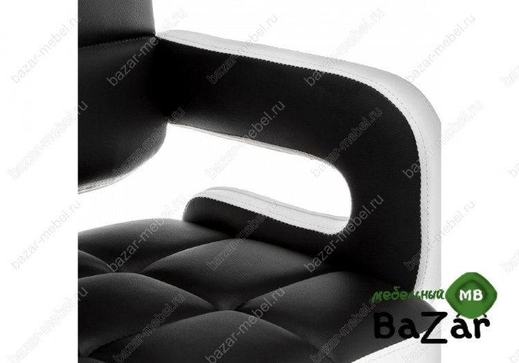 Барный стул Bent черный / белый Барный стул Bent черный / белый