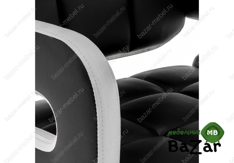 Барный стул Bent черный / белый Барный стул Bent черный / белый