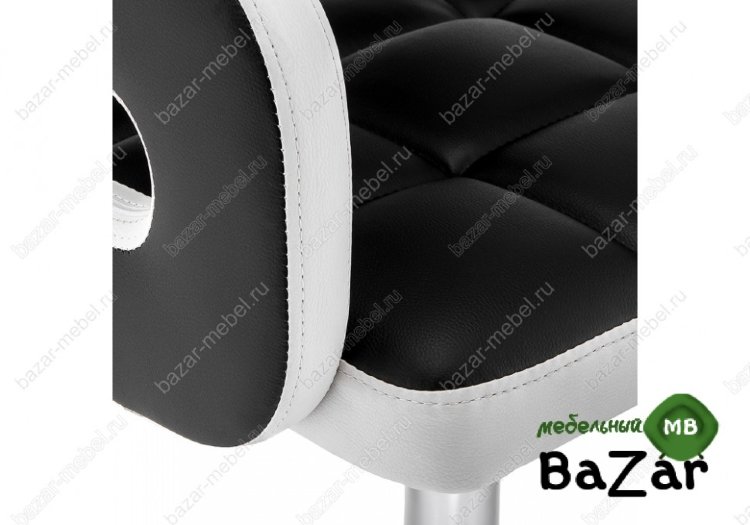 Барный стул Bent черный / белый Барный стул Bent черный / белый