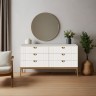 Комод 6 ящиков BR406W White
