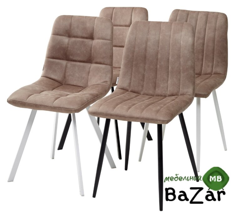 Стул DUBLIN MF-06 теплый серый, ткань микрофибра 