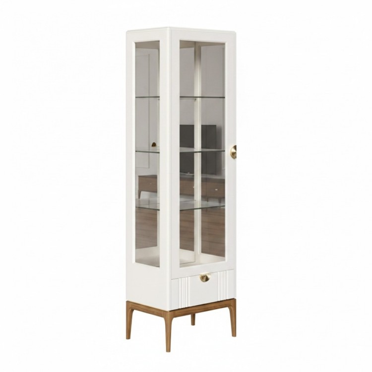 Витрина правая с зеркалом R BR601R/W White