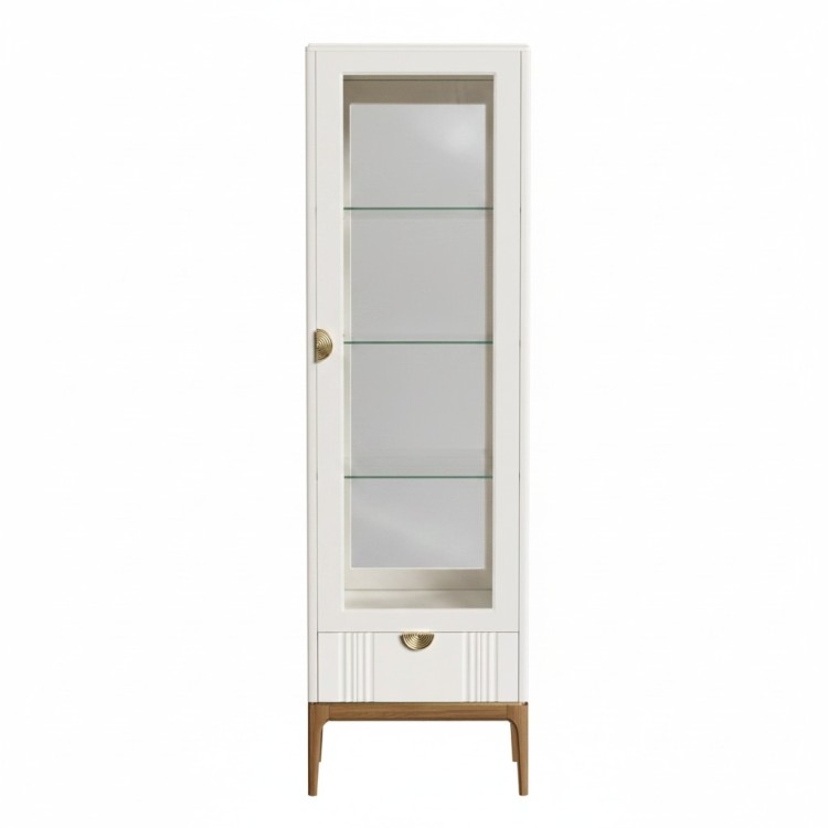 Витрина правая с зеркалом R BR601R/W White