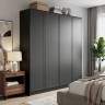 Четырехдверный платяной шкаф MRS804BL Черный