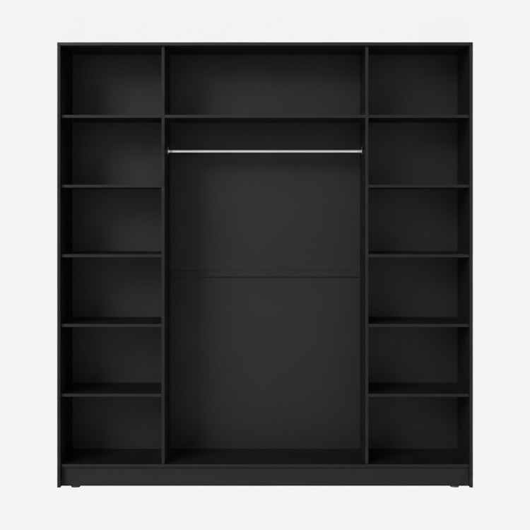 Четырехдверный платяной шкаф MRS804BL Черный