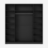 Четырехдверный платяной шкаф MRS804BL Черный