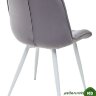 Стул MONACO UF910-05 DARK GREY, велюр/белый каркас