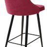 Полубарный стул NEPAL-PB ВИННЫЙ #16, велюр/ черный каркас (H=68cm)